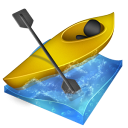 kayak slalom icon